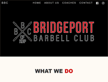 Tablet Screenshot of bridgeportbarbellclub.com